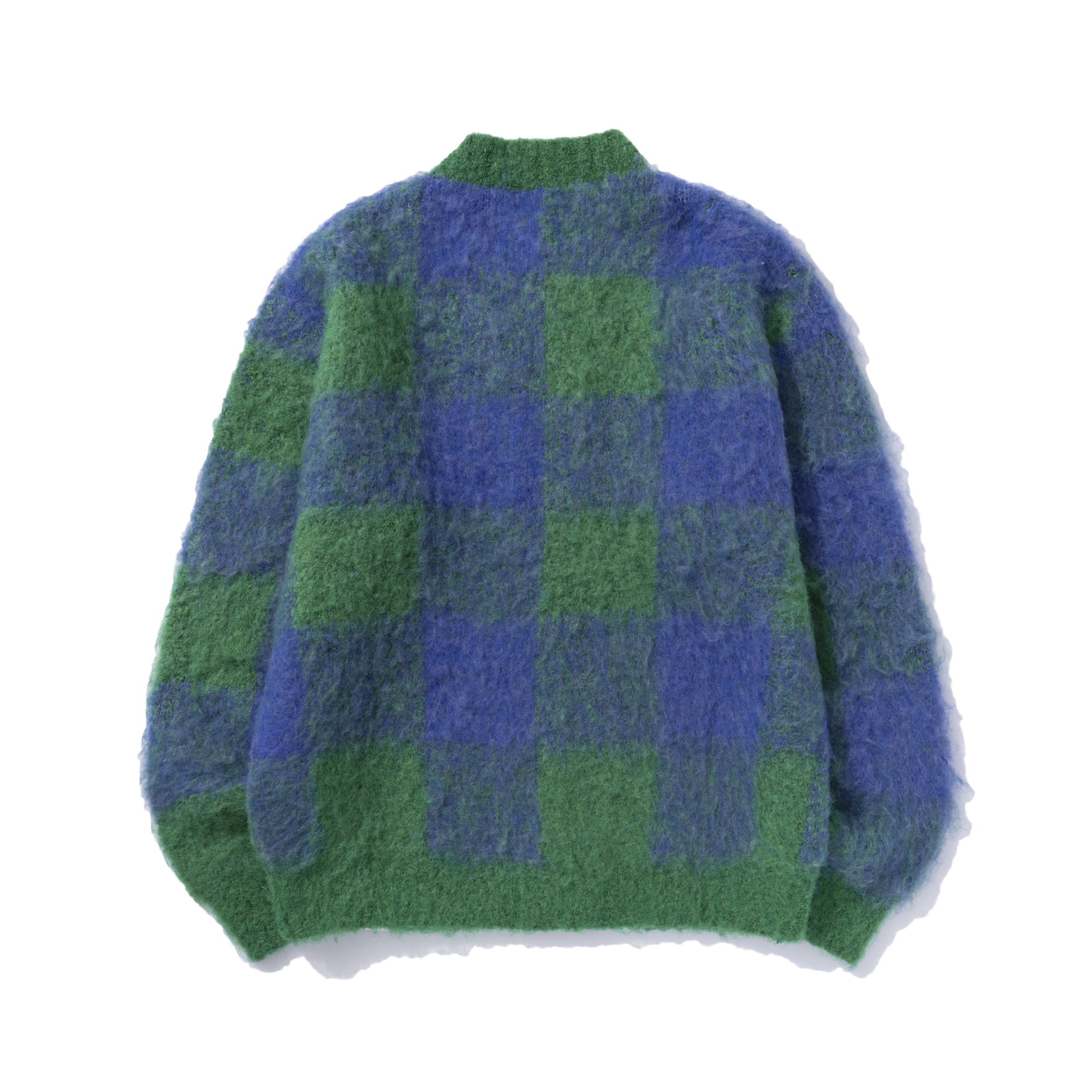 HERITAGE CHECK CARDIGAN GREEN