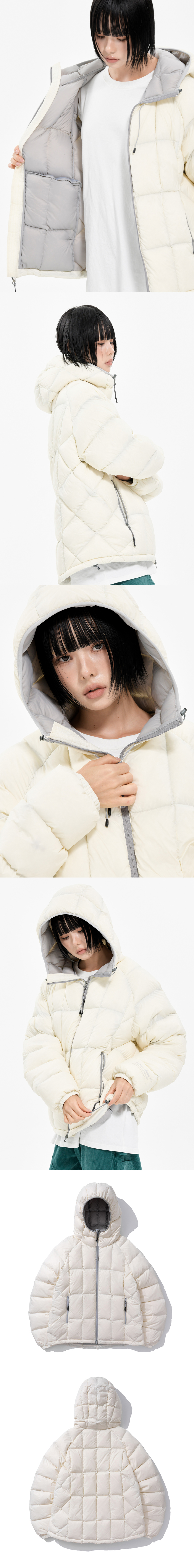 EXODNRY PRISM DOWN JACKET IVORY