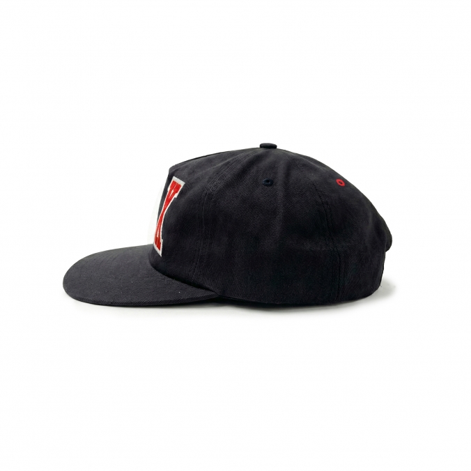 OVERSIZE EX APPLIQUE CAP BLACK