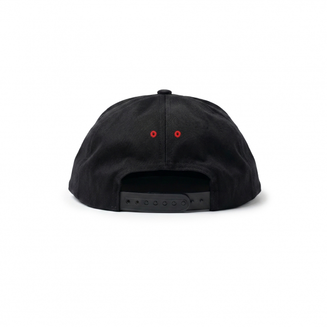 OVERSIZE EX APPLIQUE CAP BLACK