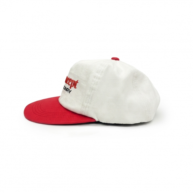 OVERSIZE CONCEPT LOGO CAP WHITE
