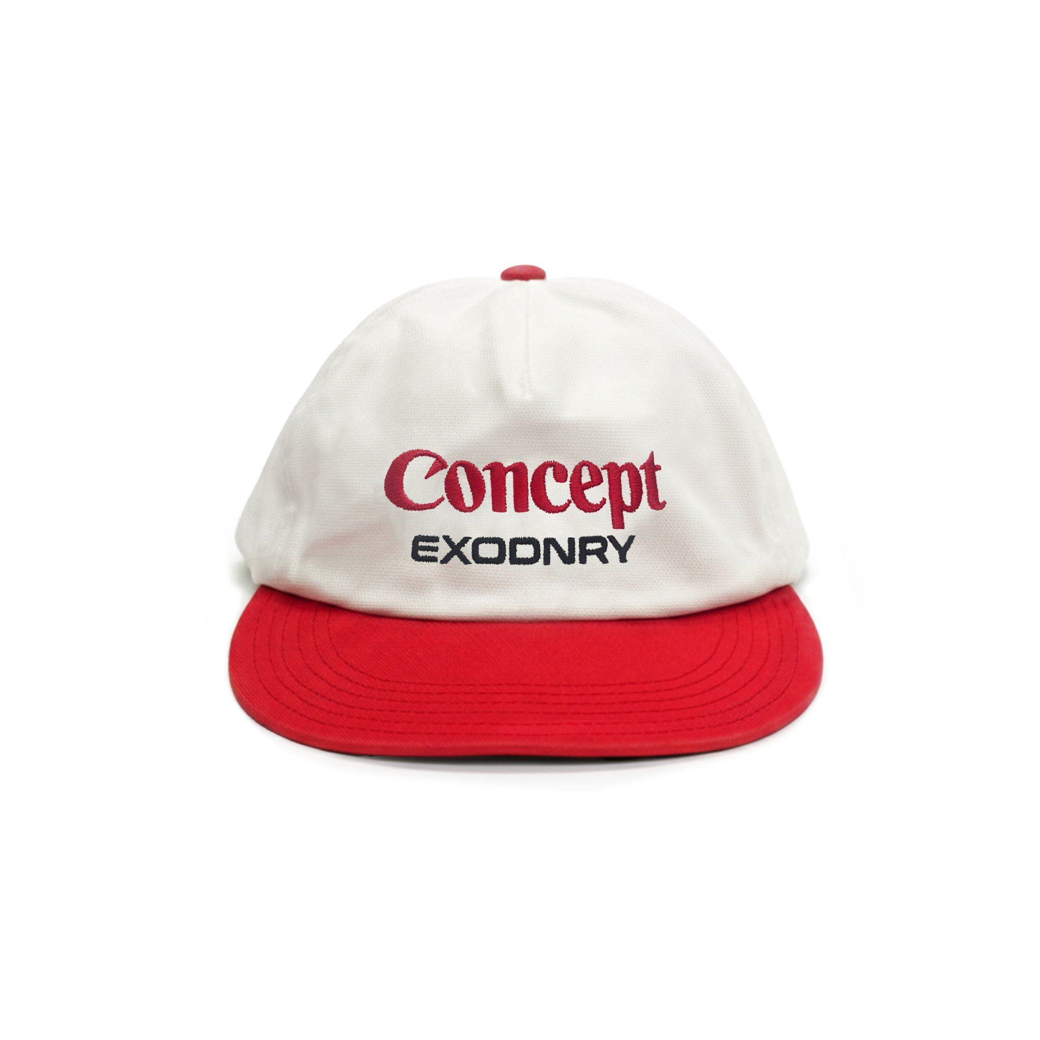 OVERSIZE CONCEPT LOGO CAP WHITE