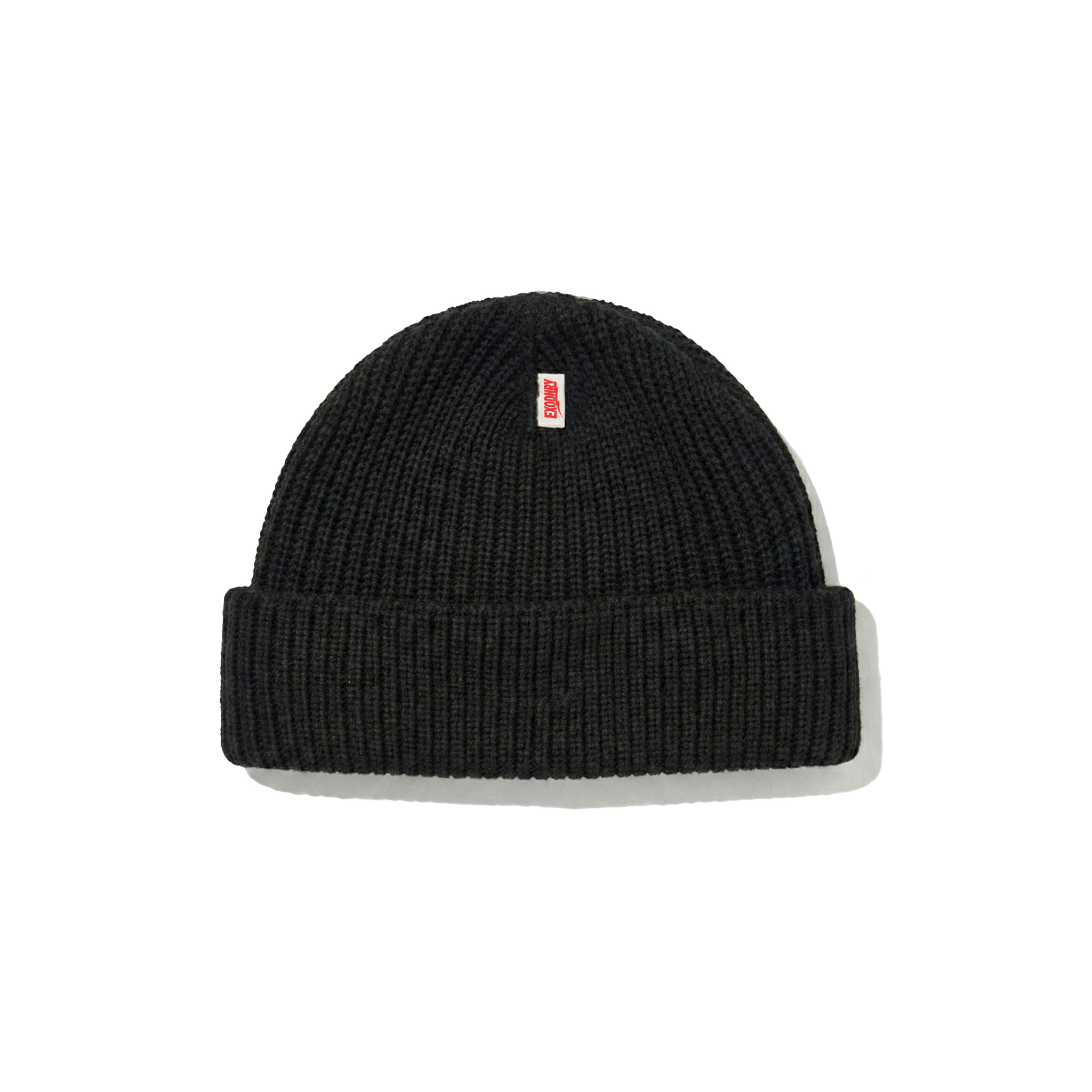 REVERSIBLE BLANK BEANIE BLACK