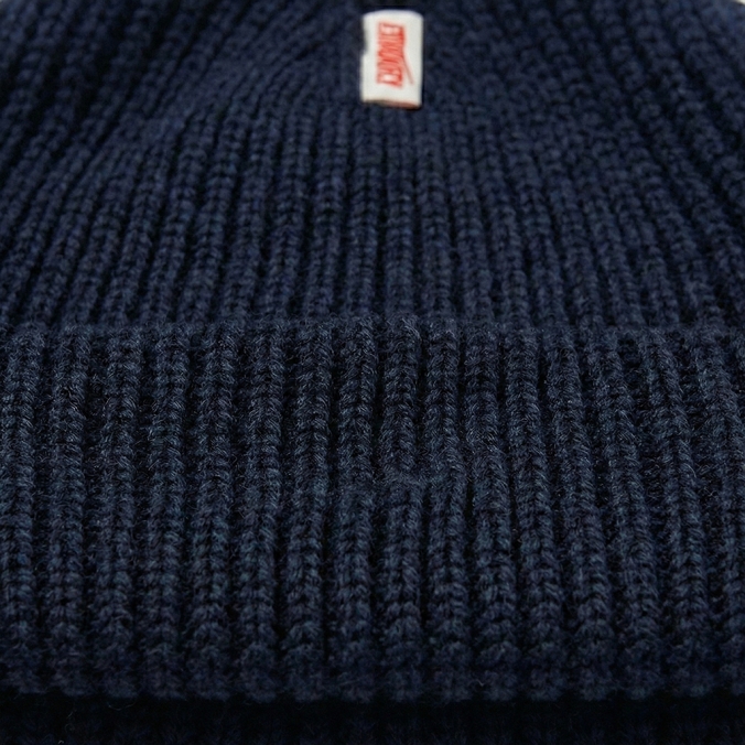 REVERSIBLE BLANK BEANIE NAVY