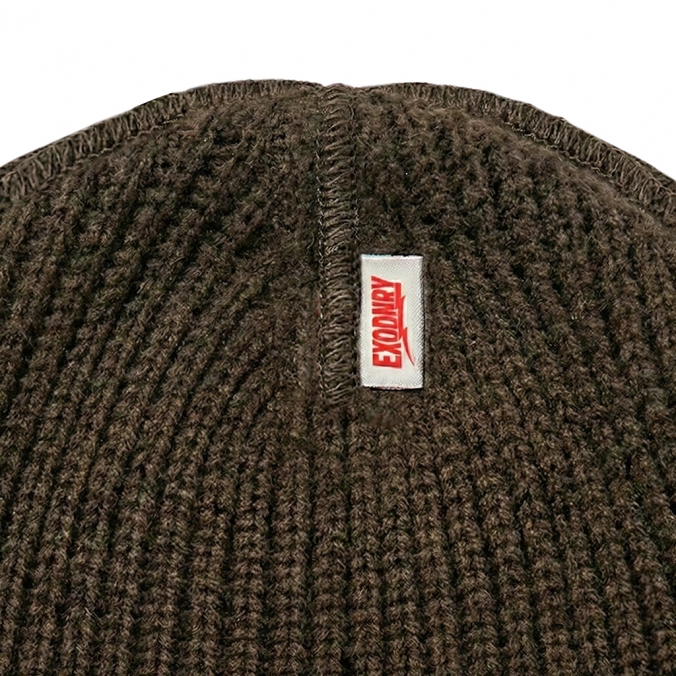 REVERSIBLE BLANK BEANIE KHAKI