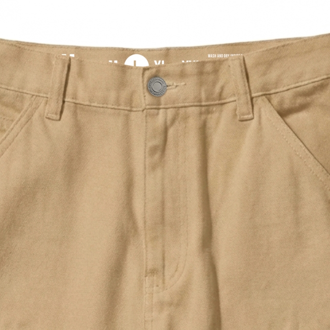 CAMO PANEL DOUBLE KNEE PANTS BEIGE