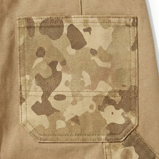CAMO PANEL DOUBLE KNEE PANTS BEIGE