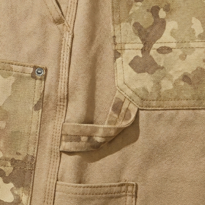 CAMO PANEL DOUBLE KNEE PANTS BEIGE