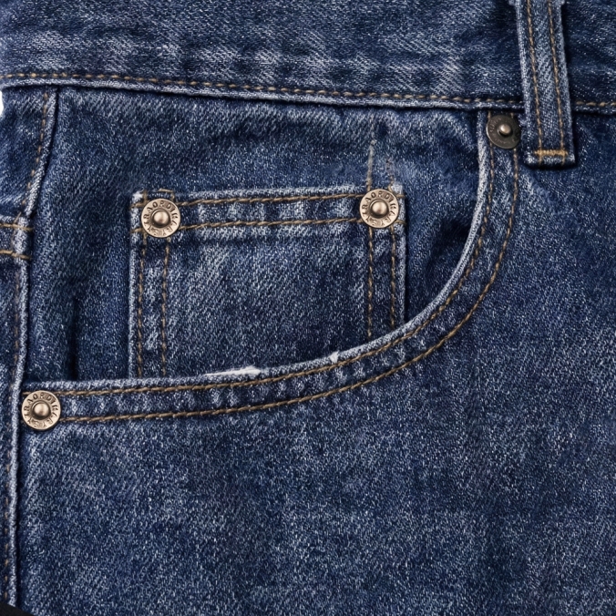 FLARE DENIM PANTS DEEP BLUE