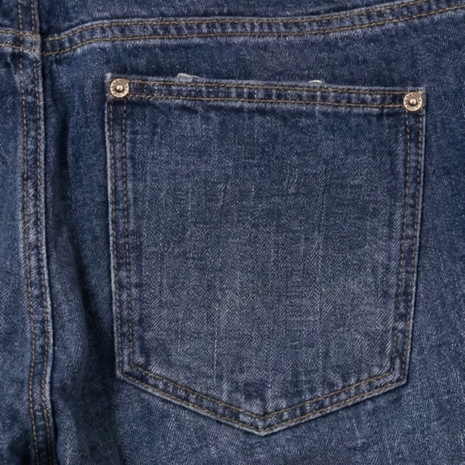 FLARE DENIM PANTS DEEP BLUE