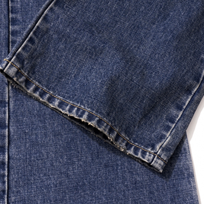 FLARE DENIM PANTS DEEP BLUE