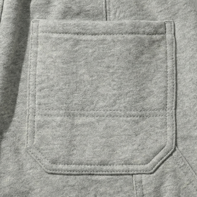 DOUBLE KNEE SWEATPANTS MELANGE GREY