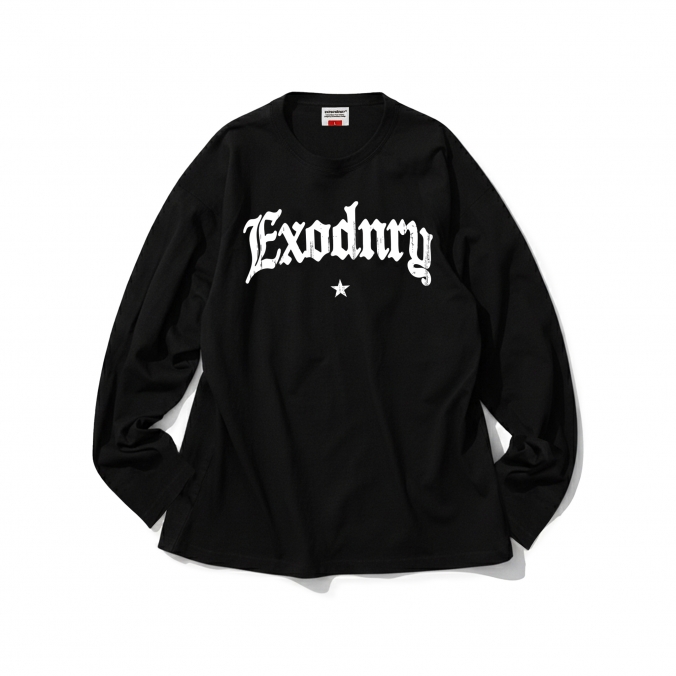 STAR LOGO LS TEE BLACK