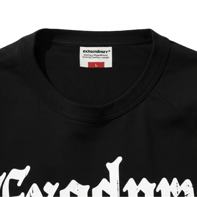 STAR LOGO LS TEE BLACK