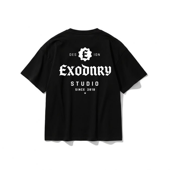 STUDIO LOGO POCKET TEE BLACK