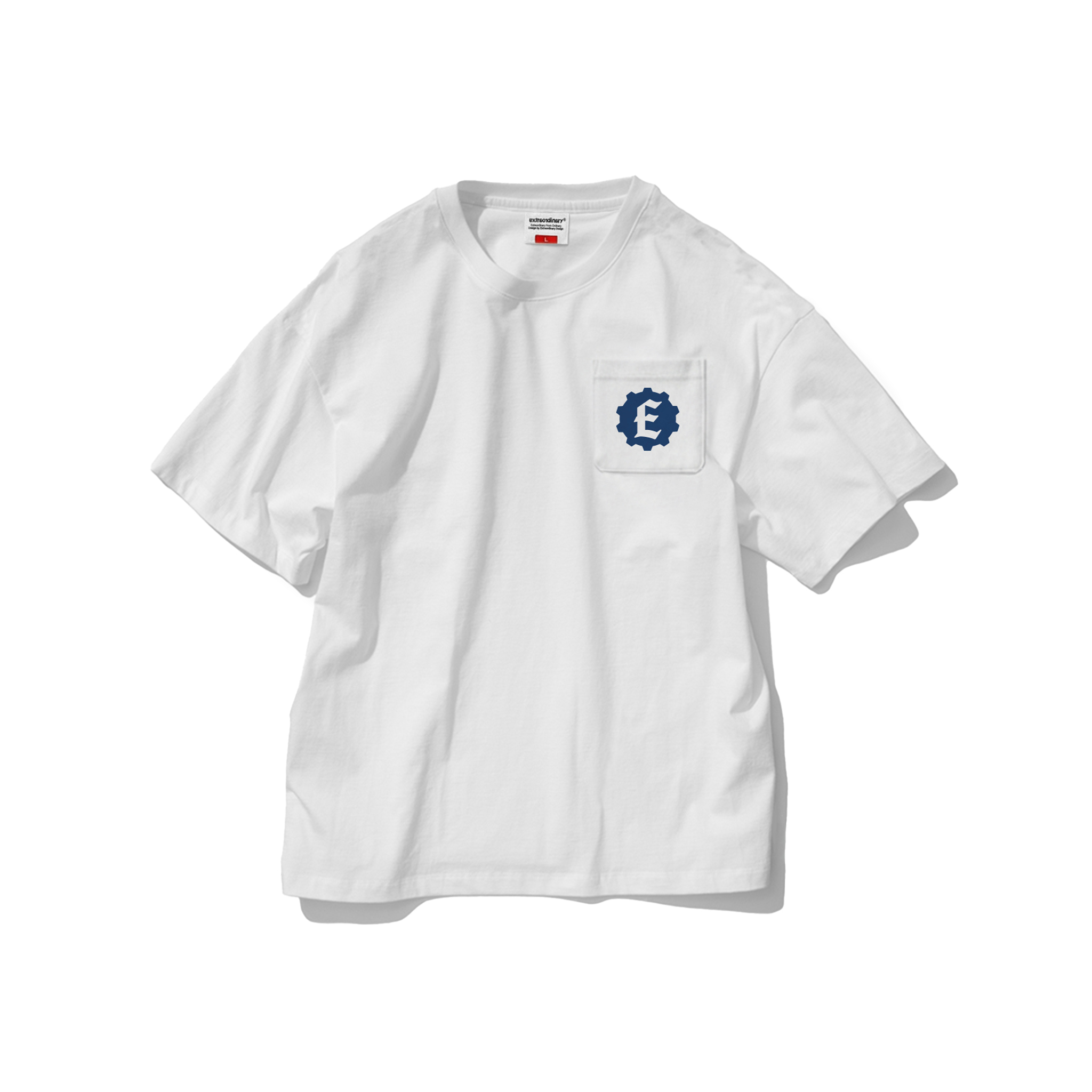 STUDIO LOGO POCKET TEE WHITE