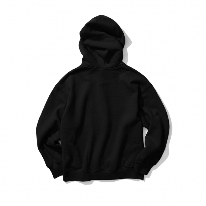 EX APPLIQUE HOODIE BLACK