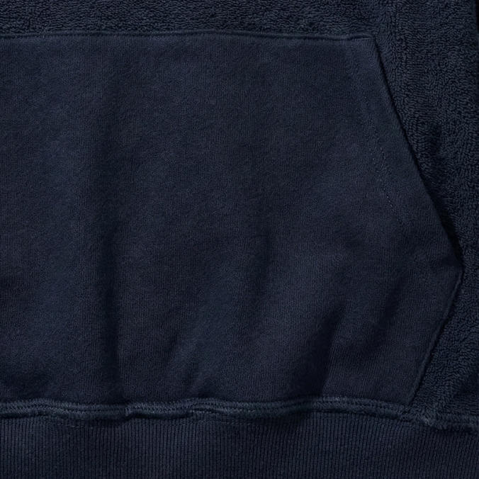 REVERSIBLE EX LOGO HOODIE NAVY