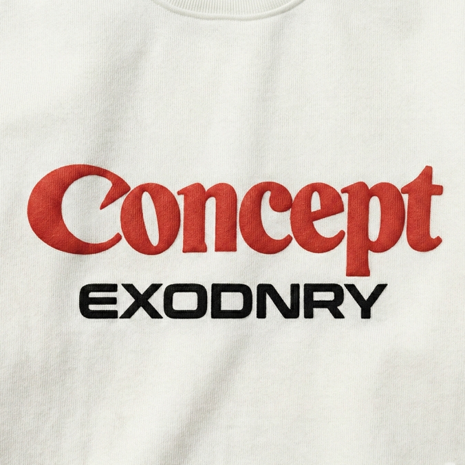 CONCEPT LOGO CREWNECK IVORY
