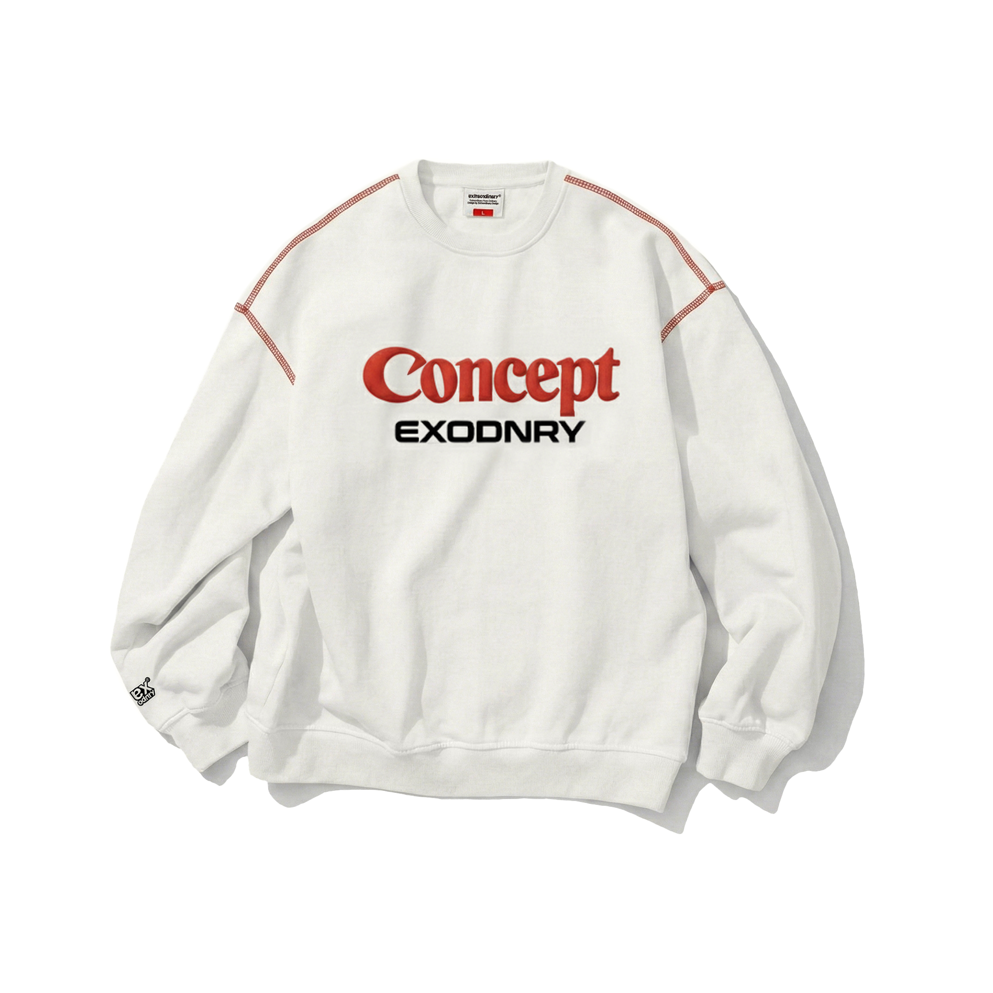 CONCEPT LOGO CREWNECK IVORY