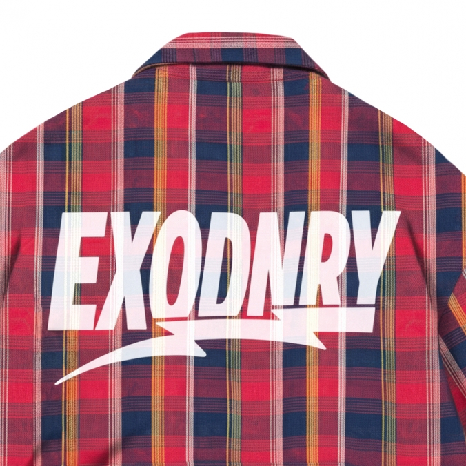 MADRAS CHECK ZIP-UP SHIRKET RED