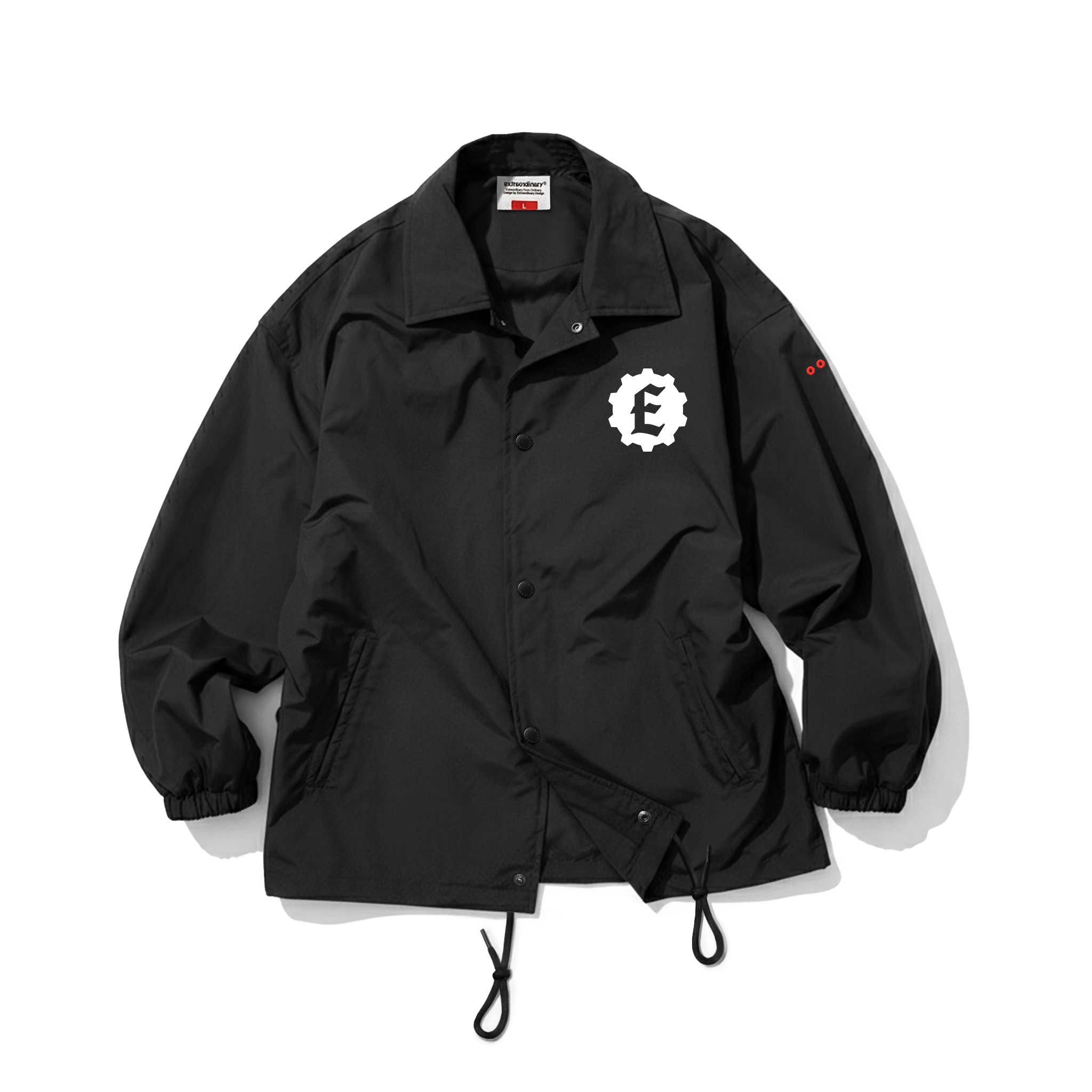 STUDIO LOGO COACH JACKET BLACK