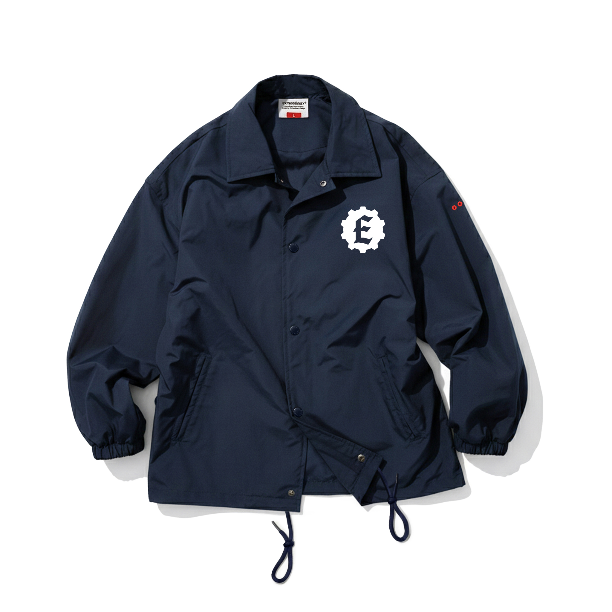 STUDIO LOGO COACH JACKET NAVY
