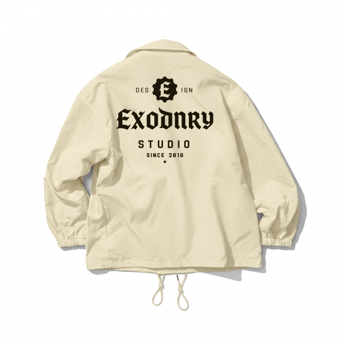 STUDIO LOGO COACH JACKET IVORY