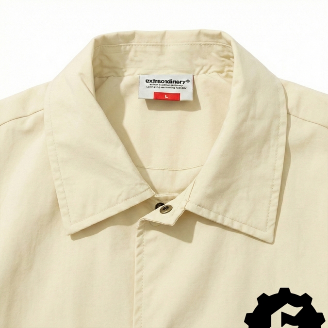 STUDIO LOGO COACH JACKET IVORY
