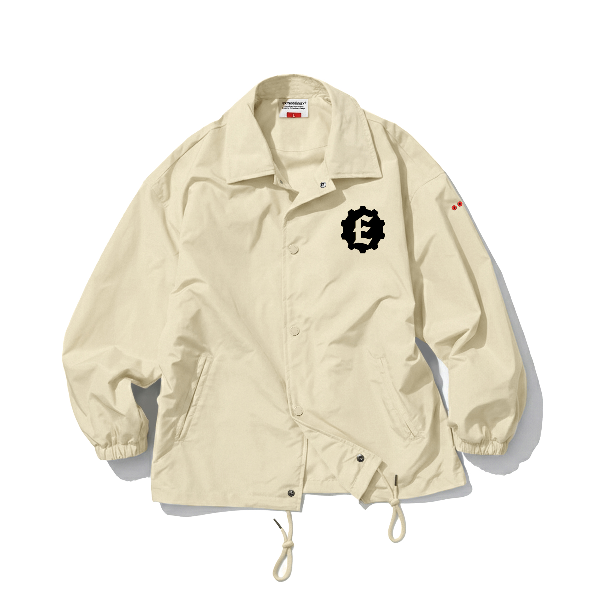STUDIO LOGO COACH JACKET IVORY