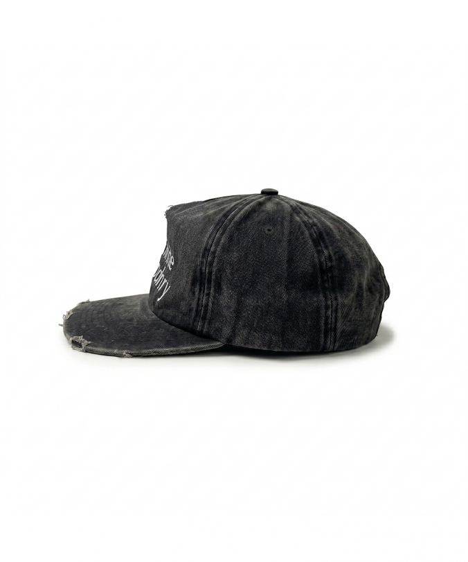 WASHED INFINITE LOGO CAP BLACK