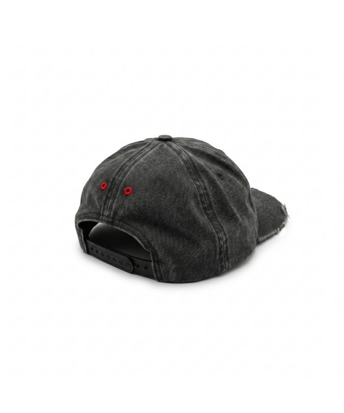 WASHED INFINITE LOGO CAP BLACK
