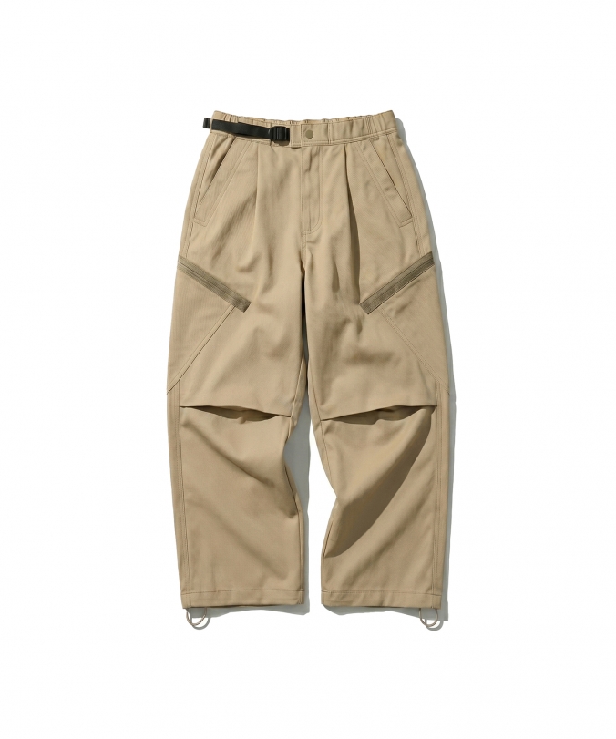 BELTED UTILITY PANT BEIGE