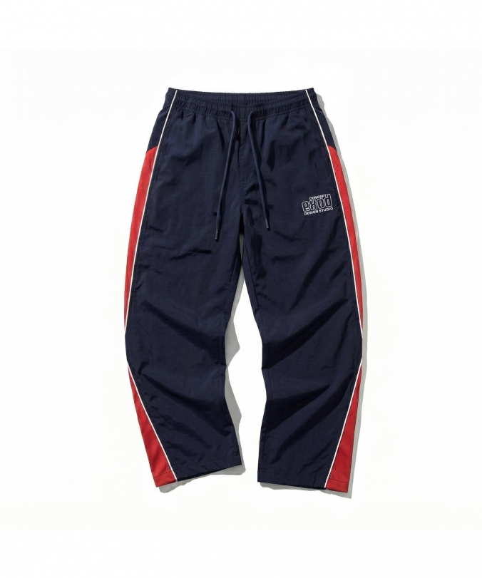 COLOR-BLOCK TRACK PANT NAVY