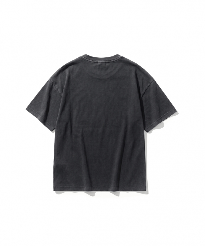 WASHED EXTRA BOOTLEG TEE CHARCOAL