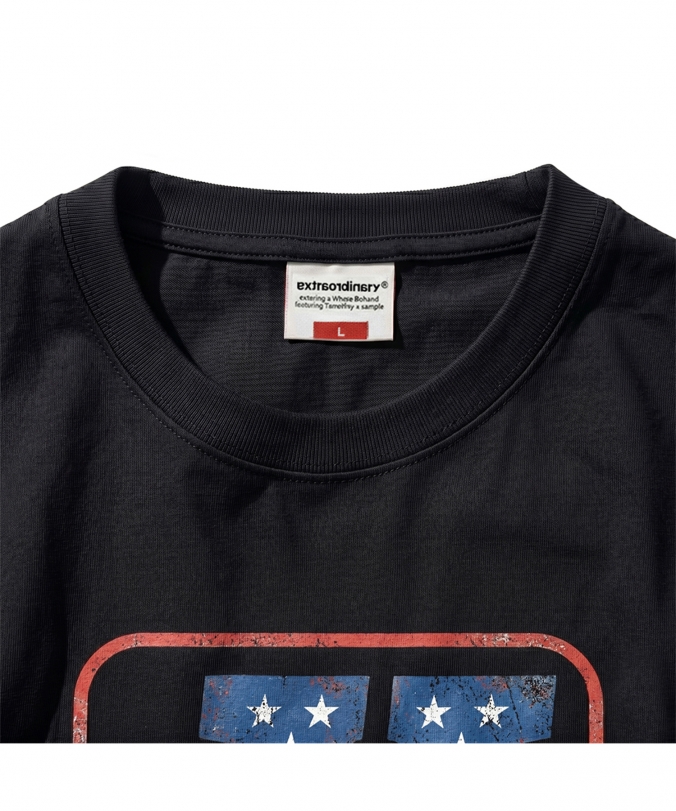 NUMBER X TEE BLACK