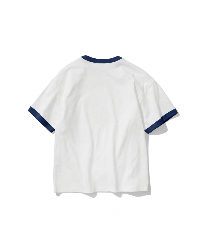 NUMBER X RINGER TEE OFF WHITE
