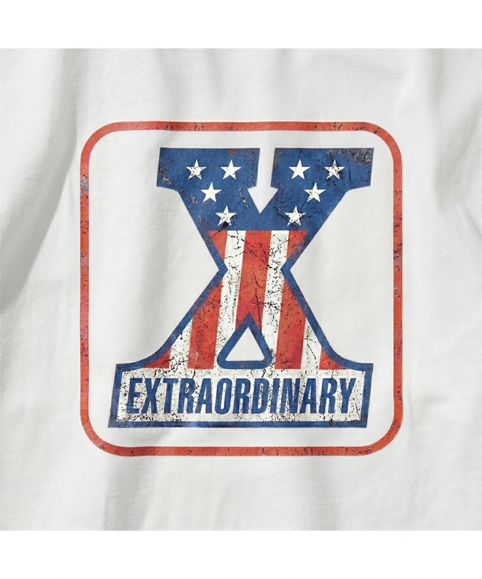 NUMBER X RINGER TEE OFF WHITE