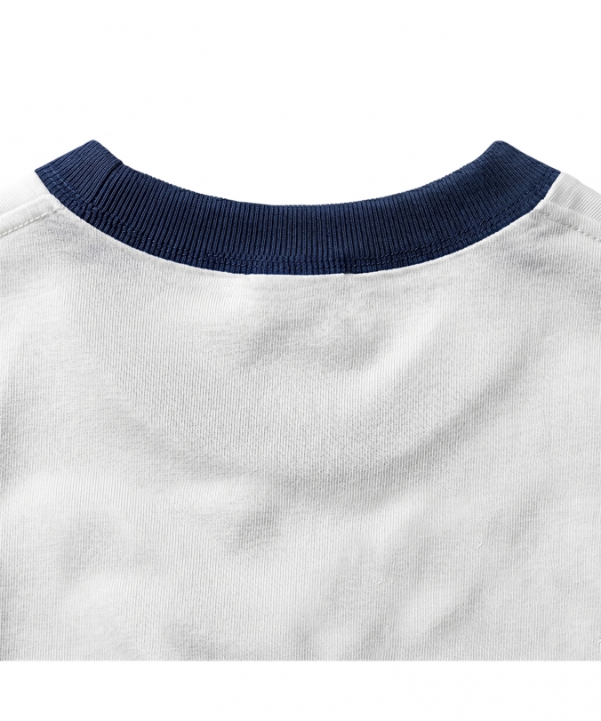 NUMBER X RINGER TEE OFF WHITE
