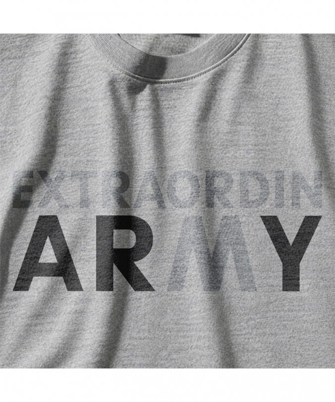 IPFU ARMY TEE MELANGE GREY