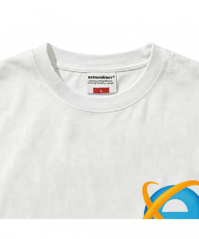 INFINITE LOGO PRINT TEE OFF WHITE