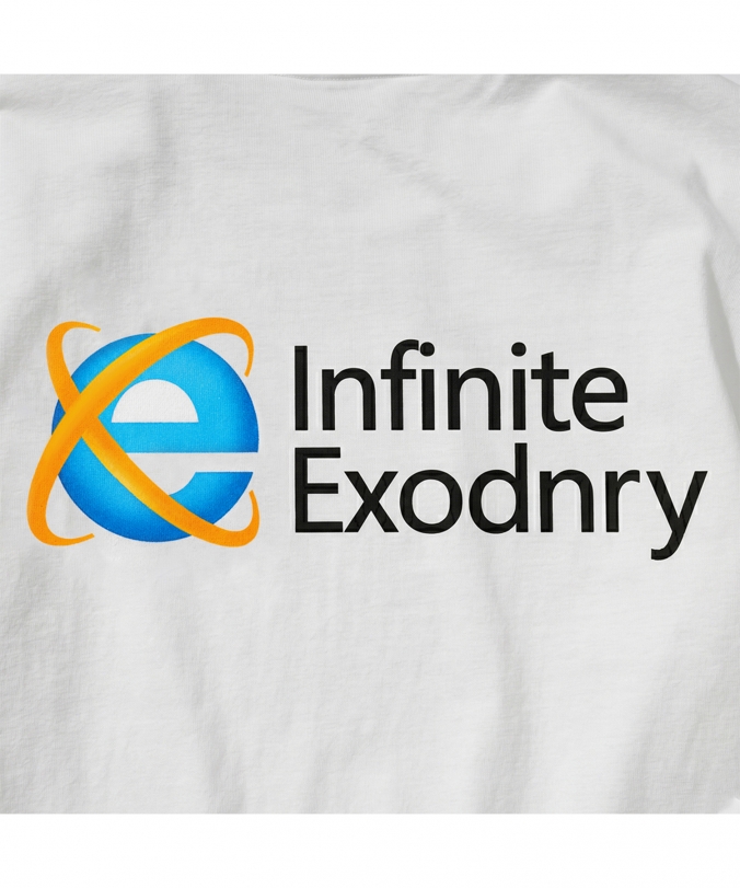 INFINITE LOGO PRINT TEE OFF WHITE