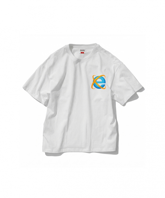 INFINITE LOGO PRINT TEE OFF WHITE