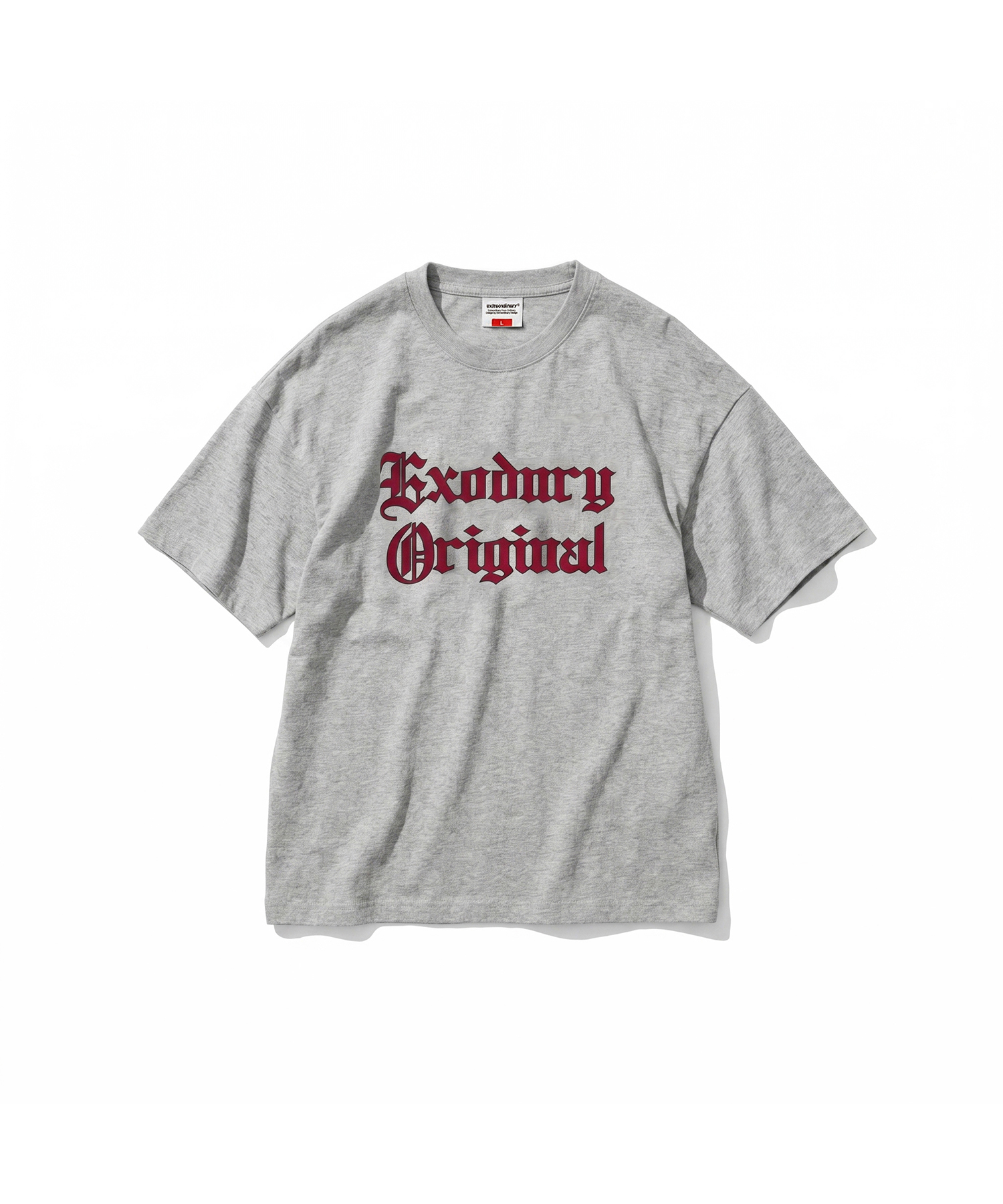 OLD ENGLISH TEE MELANGE GREY