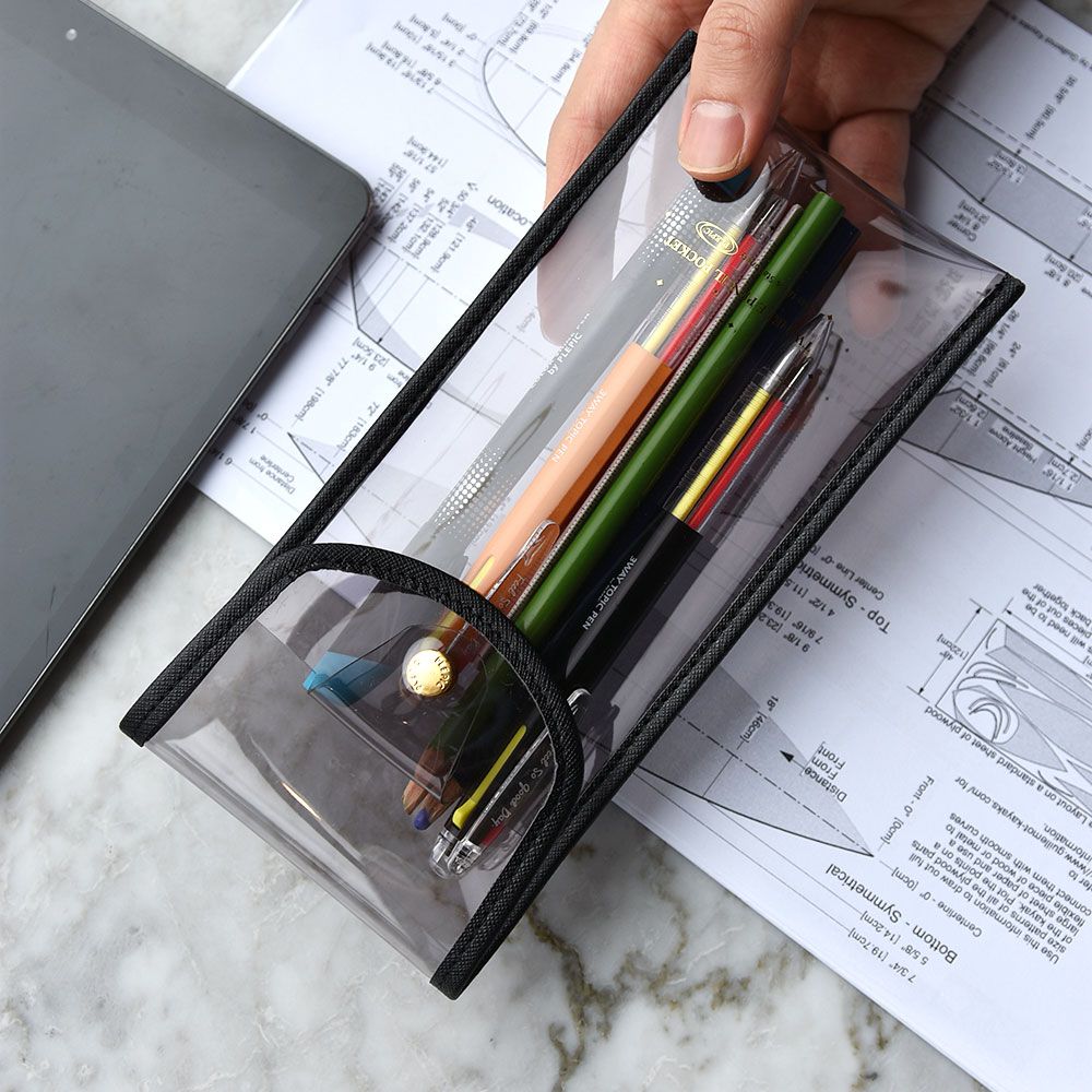 Twinkle Pencil Pocket (투명 펜슬 케이스) 대용량 필통 파우치 봉제필통 펜파우치 파우치 펜케이스 보관함