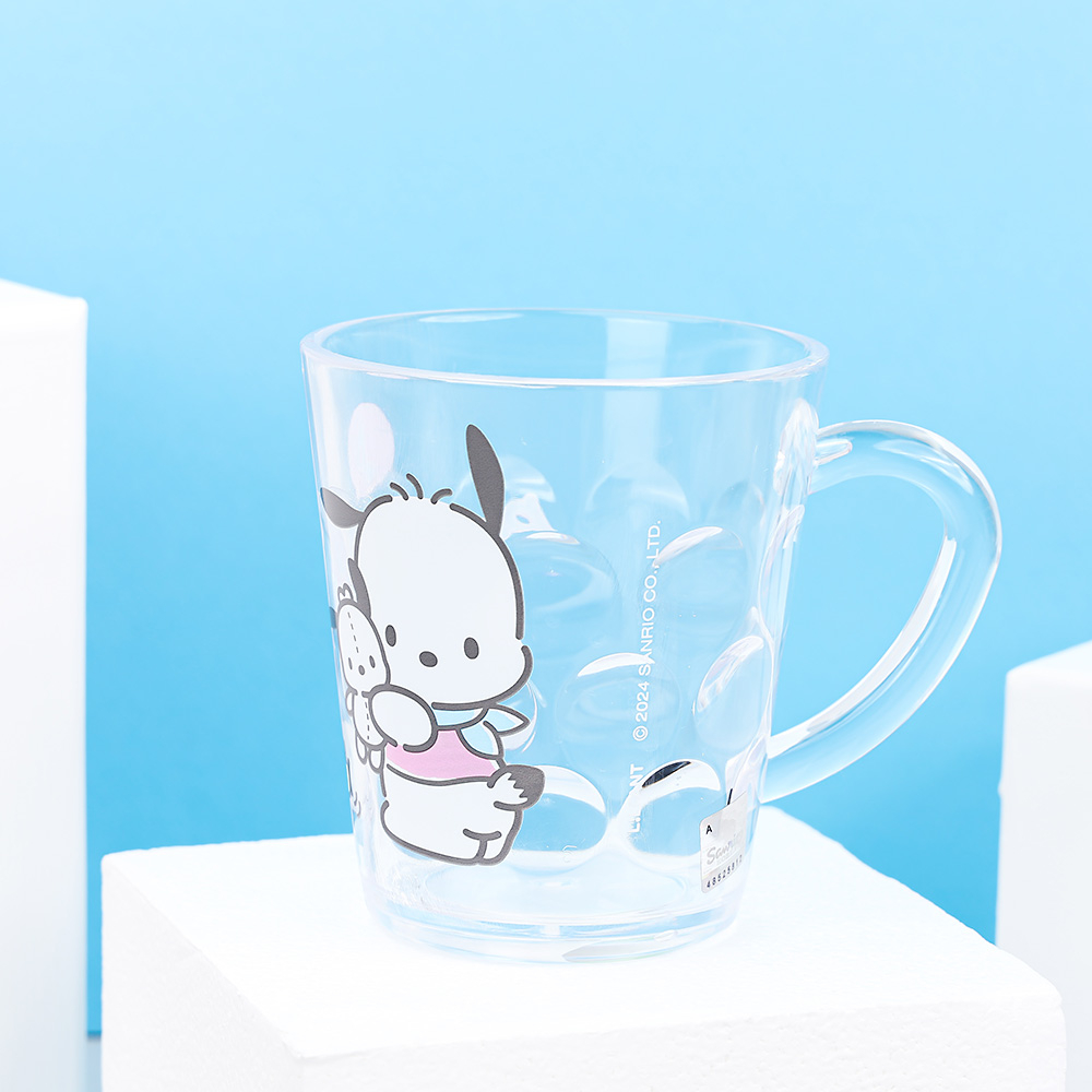 산리오 투명 도트 양치컵