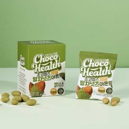 [초코헬스] 저당 말차넛츠 아몬드 5개입
