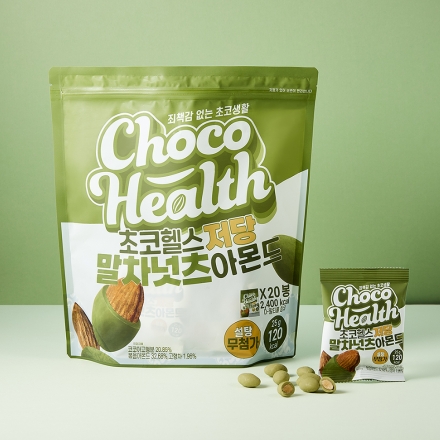 [초코헬스] 저당 말차넛츠 아몬드 20개입