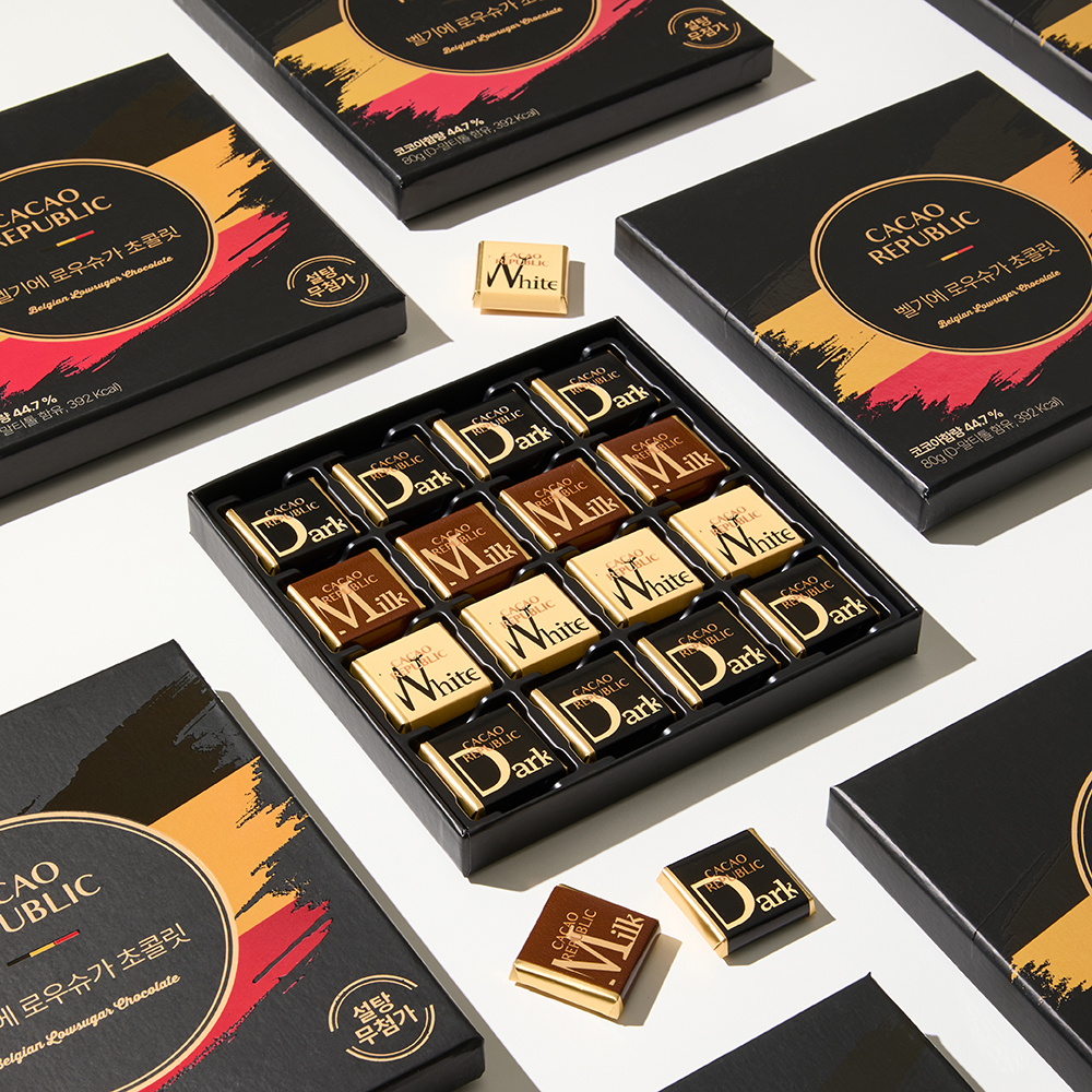 [카카오리퍼블릭] 벨기에 로우슈가 초콜릿 선물세트