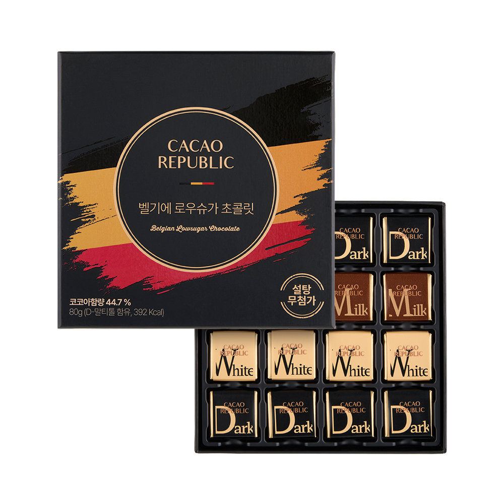 [카카오리퍼블릭] 벨기에 로우슈가 초콜릿 선물세트
